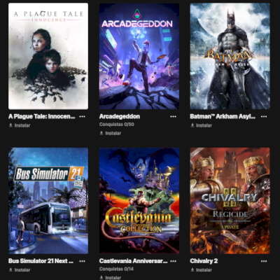 Conta Epic Games ( Mais de 70 jogos) Valor em Promoção