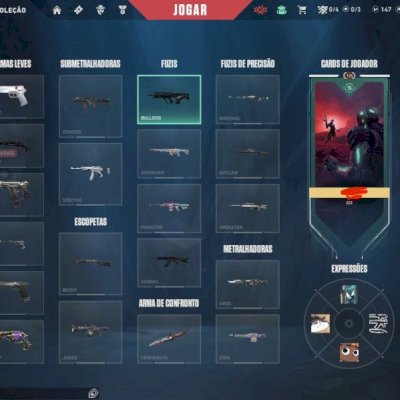 CONTA VALORANT RECHEADA DE SKINS