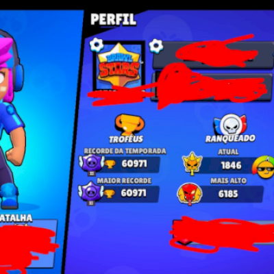 Conta Brawl Stars - 250+ Skins + 61k Troféus - 2018 - 600+ Reações/Ícones/Sprays