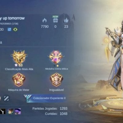 Conta Mobile Legends Glória Mítica - 63 Stars