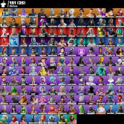 Conta Fortnite | 151 Skins | Son Goku | Midas Rex | Dark Rex | Chaos Agent