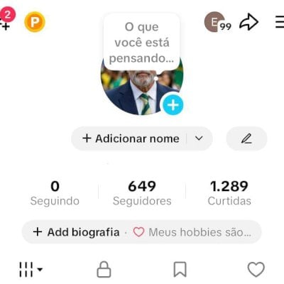 CONTA TIK TOK 649 SEG E 1,2K DE CURTIDAS (CONTAS TIK TOK)
