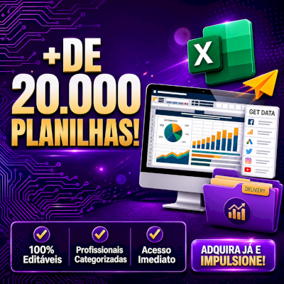 📊 Pack Excel Premium + De 20 Mil Planilhas 📊