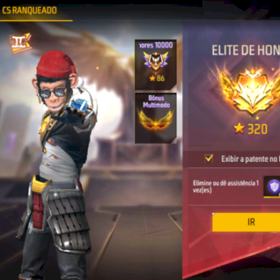 Conta Upada Com 320 Estrelas No CS e Elite 3 Estrelas Na Rankeada