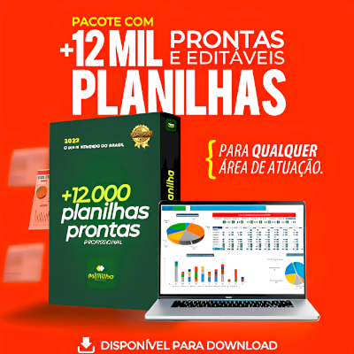 Planilhas Prontas e Editáveis em Excel - Mais de 12 Mil Planilhas