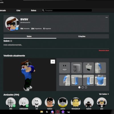 CONTA ROBLOX ANTIGA
