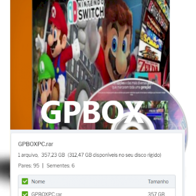 GPBox Especial Edition gpbox - oficial - ilimitado -357GB DE JOGOS PC
