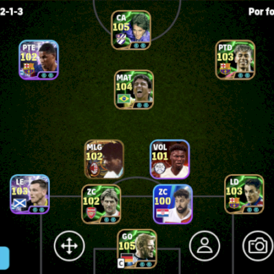 Conta de efootball com 3172 de força