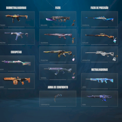 CONTA VALORANT FA VARIAS SKINS