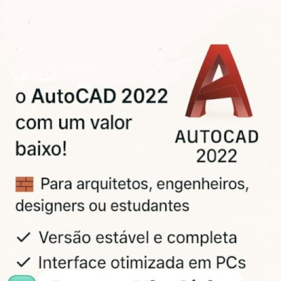 🚀🥷💻📀AutoCAD 2022 Imperdível 100% Funcionando e Vitalício