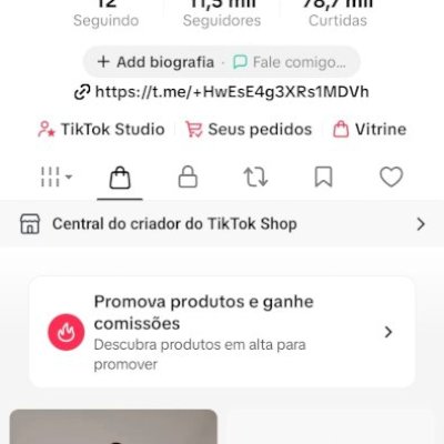 Conta de 11k tik tok\ toktok shop ativo