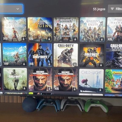 Conta Xbox com 60 jogos