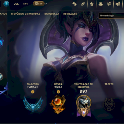[Conta BR]TODAS AS VITORIOSAS+TODAS AS KDA ALL OUT+RIVEN CAMPEONATO 2012[DADOS]