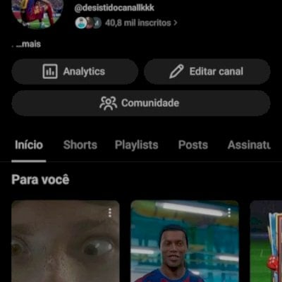 Canal YouTube 40K inscritos 🔥 (Sem monetização)