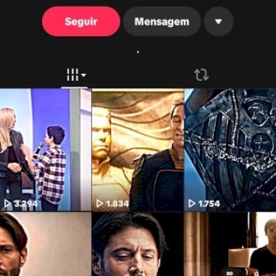 Conta tiktok com 28.9K de seguidores