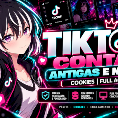 Contas Tiktok Novas / SESSION COOKIES - PRONTA ENTREGA