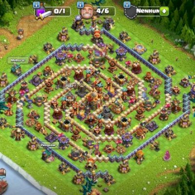 CV16 Quase Full|Defesas FULL|Skins Lendárias|Ferreiro Top|703 Gemas|XP 205