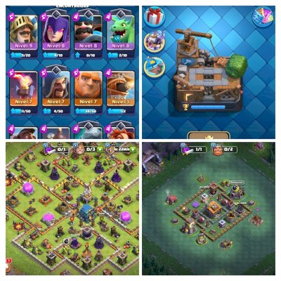 Vendo Conjunto Supercell – Clash of Clans + Clash Royale! 🔥