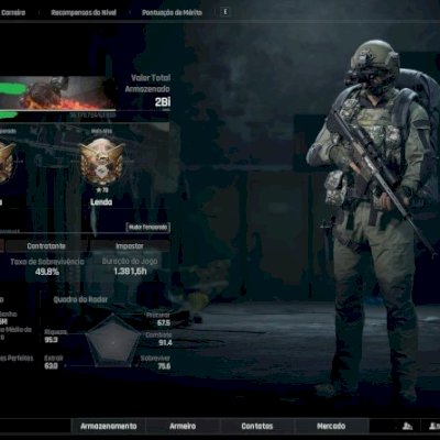 Conta Arena Breakout Infinite mais de 2.Bilhões Muitos Iten e Muniçoes