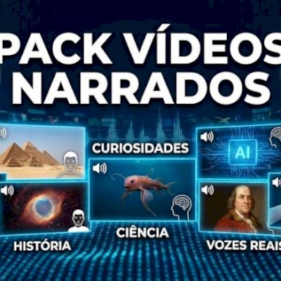 🎙️ PACK VÍDEOS NARRADOS (Canal Dark) | Curiosidades e Mistérios