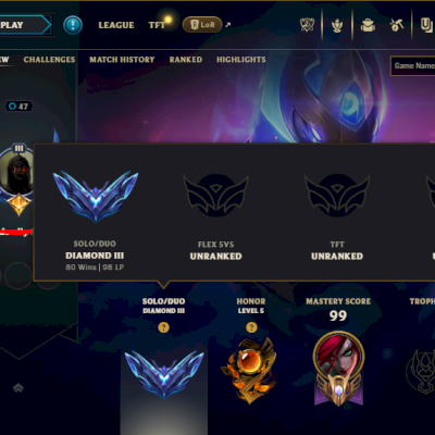 Conta smurf Diamante 3 Main Katarina