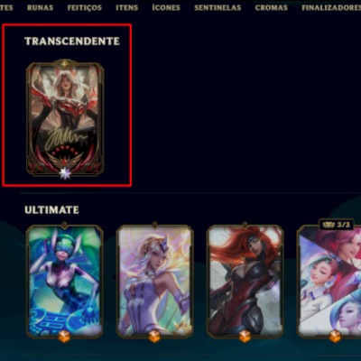 Conta Colecionador Quase 900 Skins | 71K Rp | Ahri Lenda Imoratalizada+1 Gacha