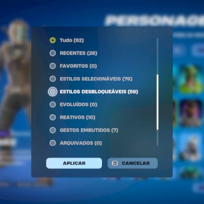 * CONTA FORTNITE COM 92 SKINS, 112 ACESSÓRIOS E 87 PICARETAS, 5 CARROS E MAIS *