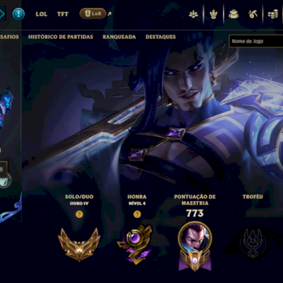 Conta de lol level 687 ouro 372 skins