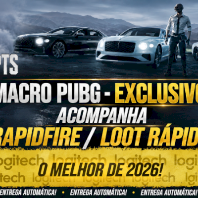 MACRO PUBG STEAM E PUBG LITE - (VITALICIO) MOUSES LOGITECH