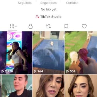 Vendo conta do tik Tok bem engajada