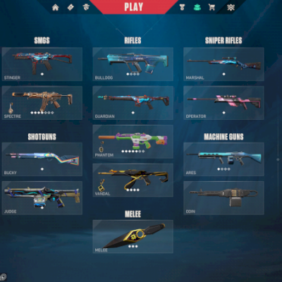 Conta valorant 16 skins full