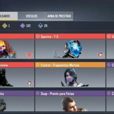 Continha de cod bastante armas miticas e personagens