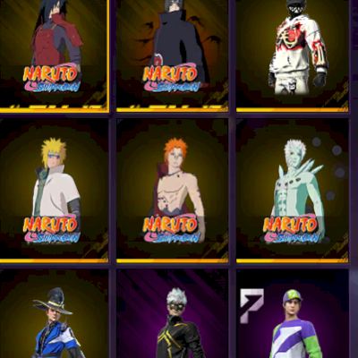 CONTA FREE FIRE DIVERSAS SKIN