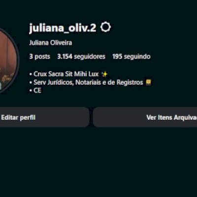 Perfil feminino com mais de 3000 Seguidores
