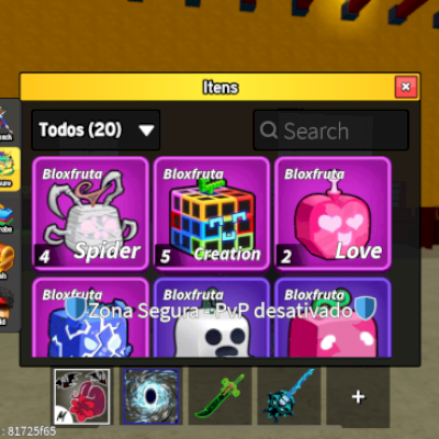 Conta de blox fruits/roube um brainrot, LEIA A DESCRIÇÃO TODA