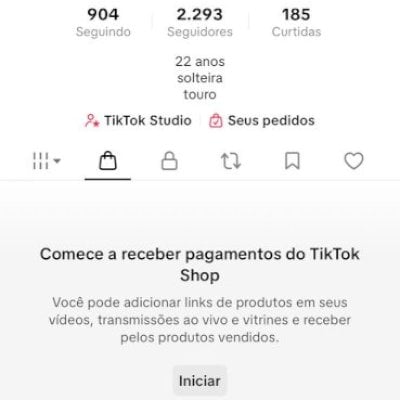 Conta com tiktokshop