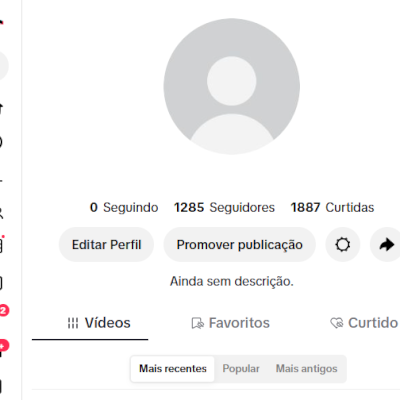CONTA TIK TOK 1,2K DE SEG E 1,8K DE CURT (SHOP DAQ A 30 DIAS) (CONTAS TIK TOK)