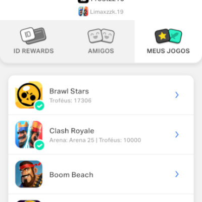 Conta supercell id com clash royale e Brawl stars
