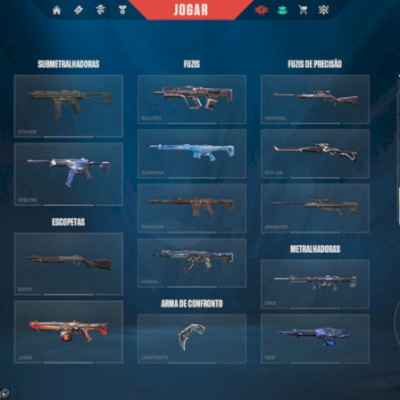Conta de Valorant com mais de 12 skins