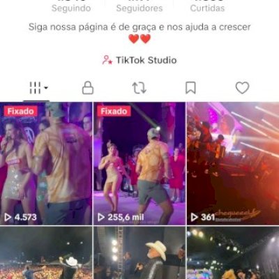 Vendo conta engajada com vídeos viralizados