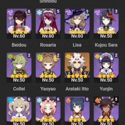 Conta Genshin Impact AR 59