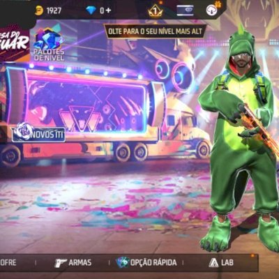 Conta FF +400 Skin +90 Armas +60 Personagens 8 Anos+ de existência e +