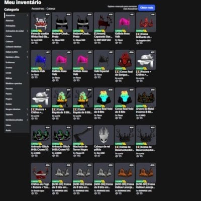 Conta Roblox com Renda Passiva de Robux e Itens Limiteds
