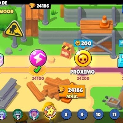 Conta brawl 24k de troféus , 9 braw maximizado, 16 brawl com 1k de trofeu