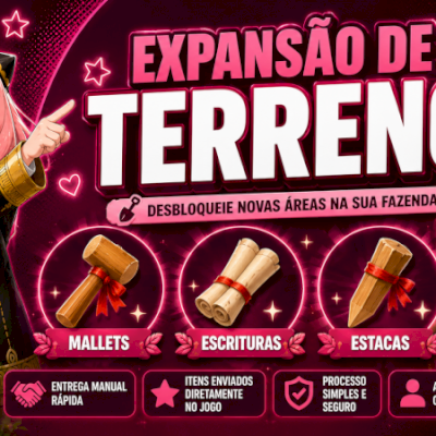 Expansão de Terreno / Leia a descrição antes da compra! [Entrega Manual]