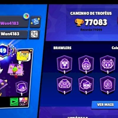 Conta Brawl Stars 77k | 99 Brawlers | 26 FULL | +200 Skins