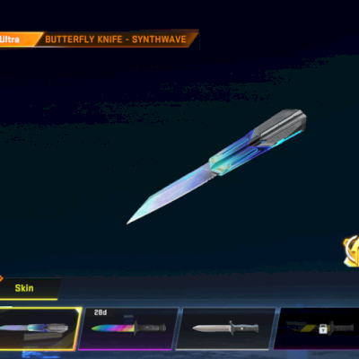 Conta basica com skin de  faca, armas level full