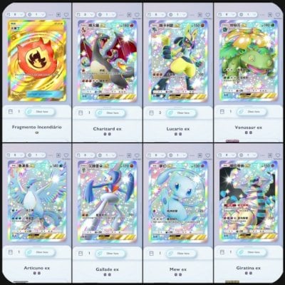 🔥 CONTA Pokémon TCG poket  – MUITAS EX + 3000+ AMPULHETAS 🔥A002