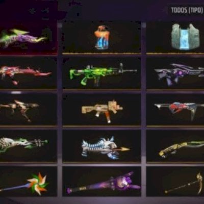 Conta antiga de ff sequência boa do 2 ao 18 passe entre outros