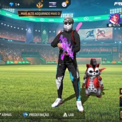 Conta de Free fire com calça anjo